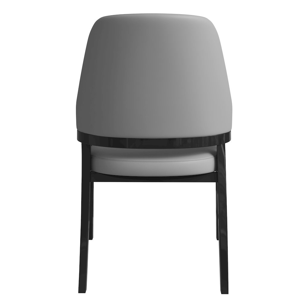 Ethora Collection Modern Wooden Dining Chair in Grey. Picture 8