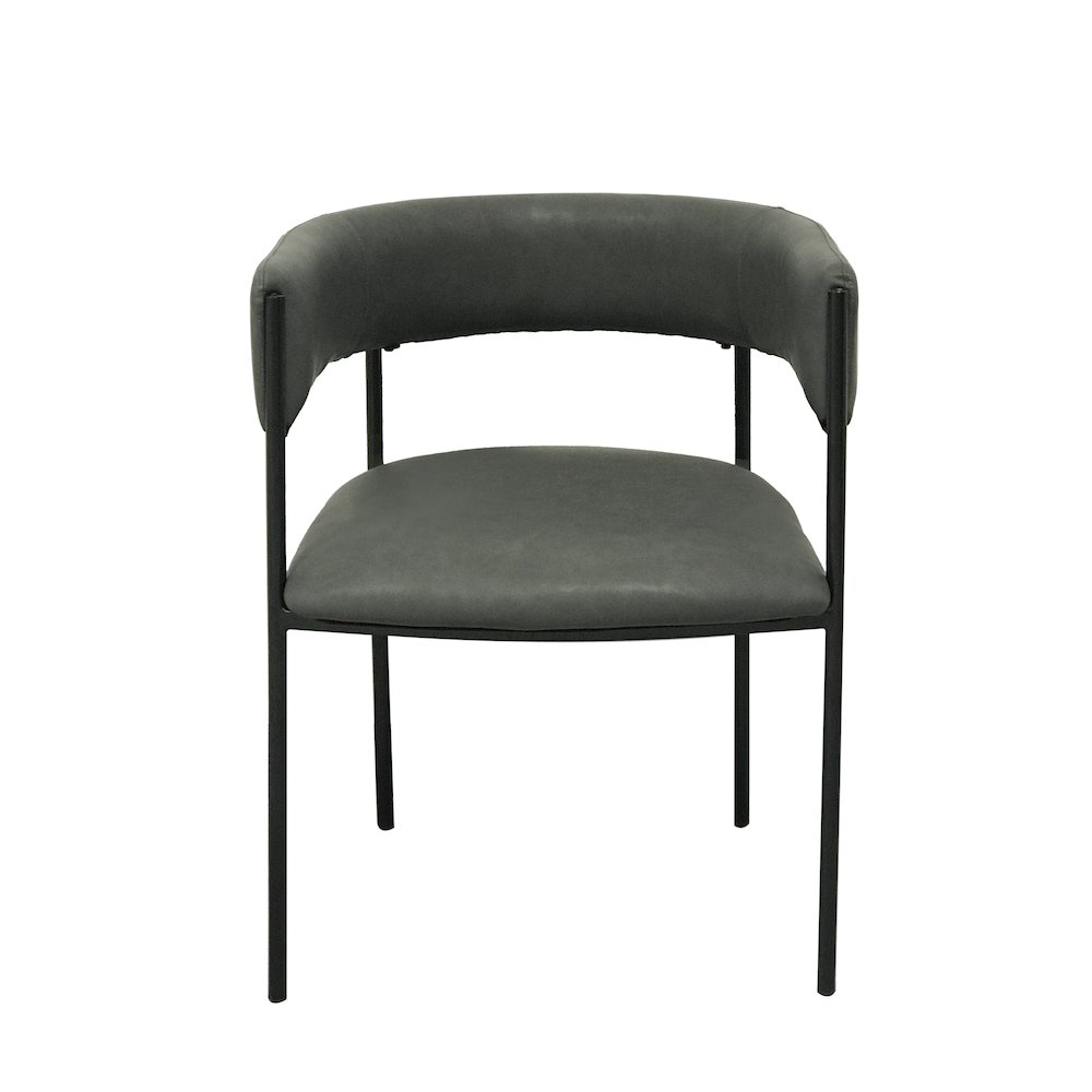 Cyril Collection Modern Chair in Charcoal. Picture 21