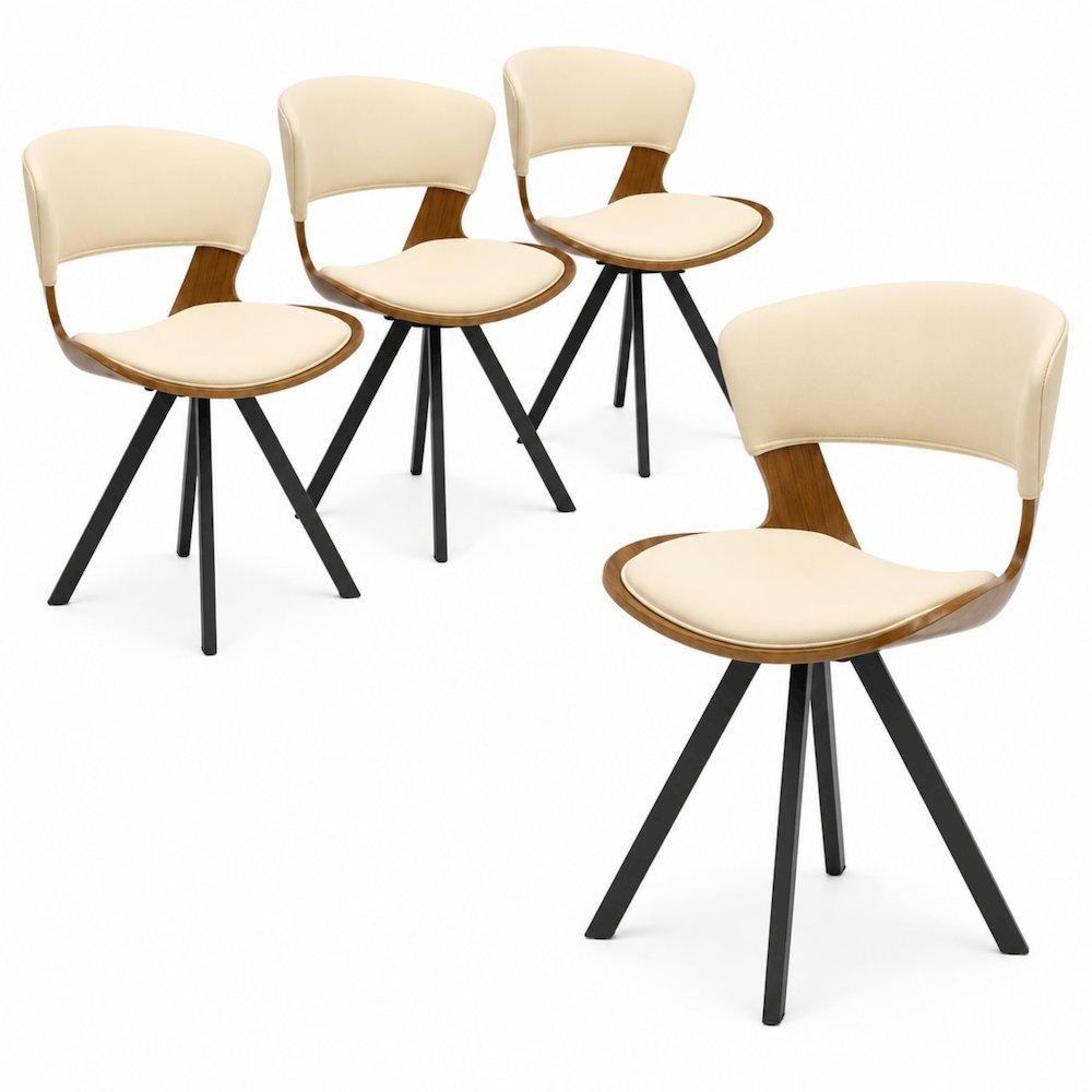 Modern Oyster Transparent Side Chair in Black Base. Picture 2
