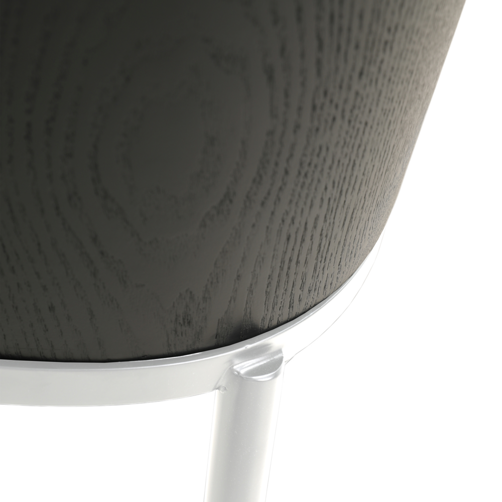 Seat and White Powder-Coated Steel Frame. Picture 6