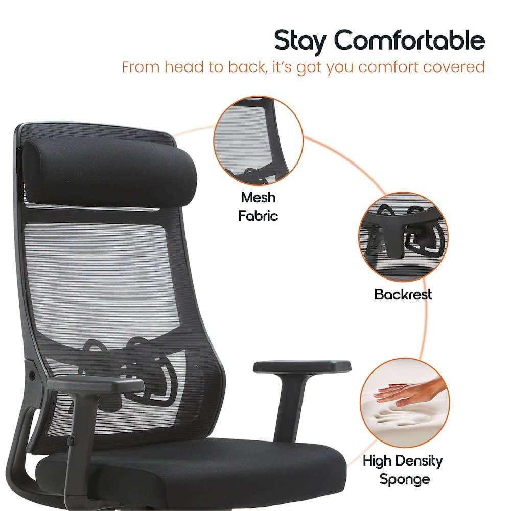 Office Dale Series Office Task Chair In Black. Picture 20