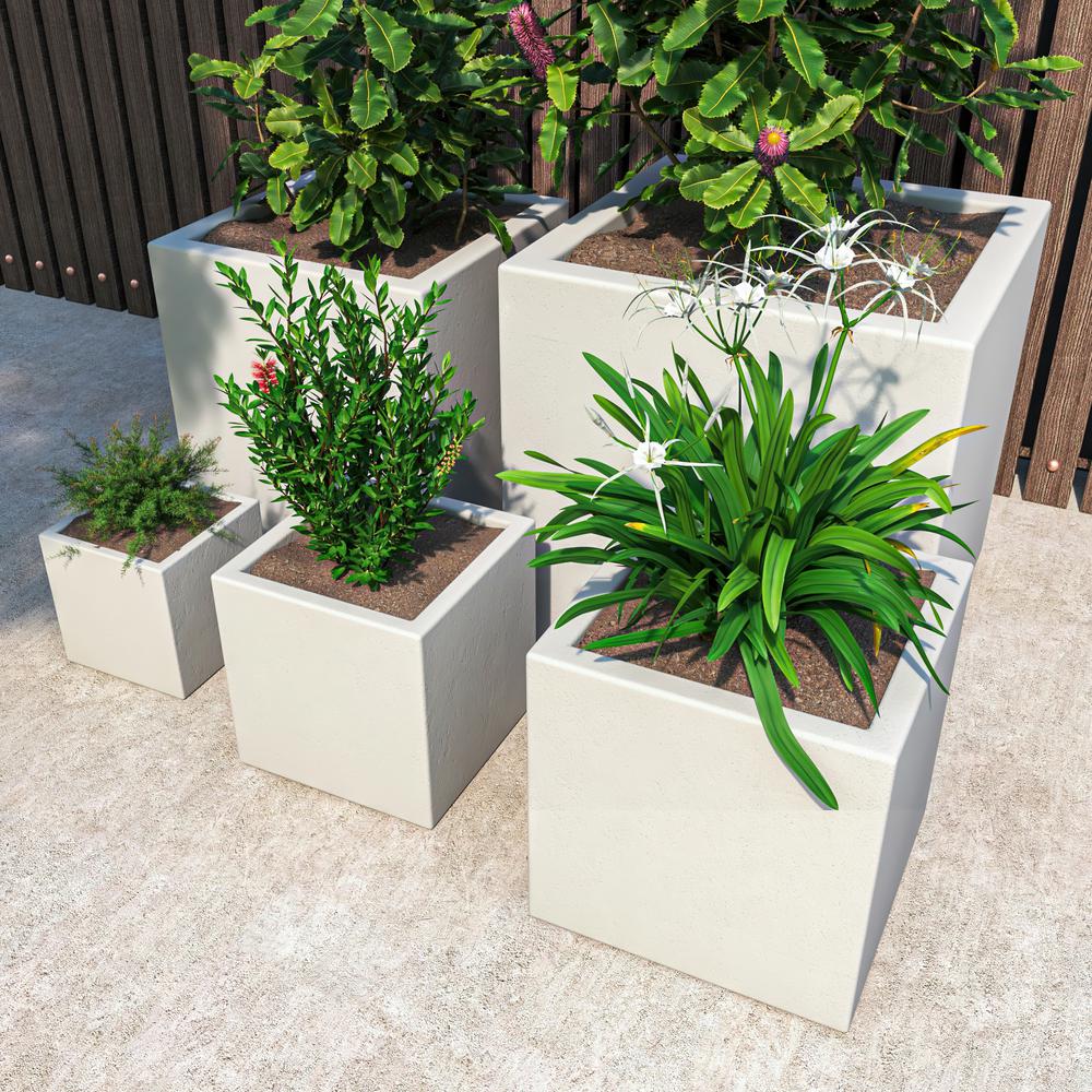 Fern Planter Set White. Picture 10
