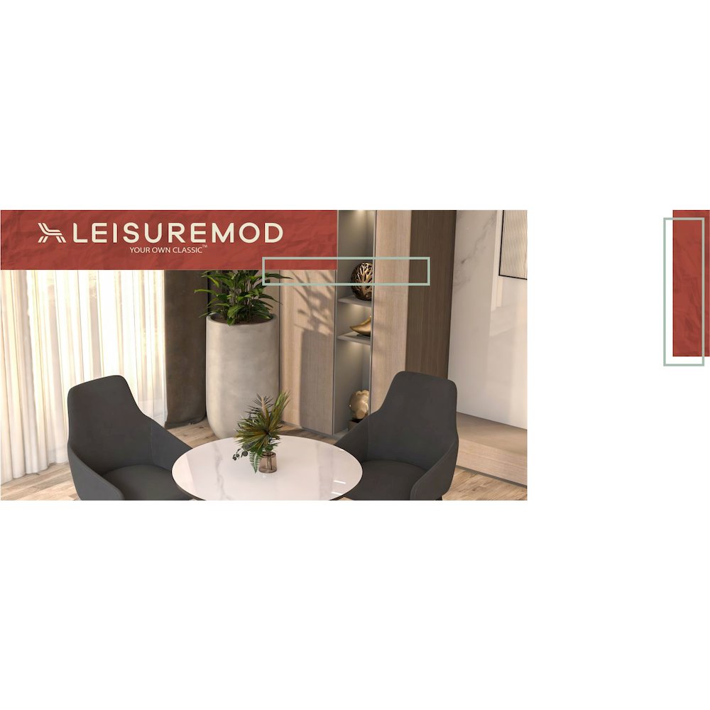 Viva Collection Modern Wooden Dining Chair in Dark Grey Set of 2. Picture 17