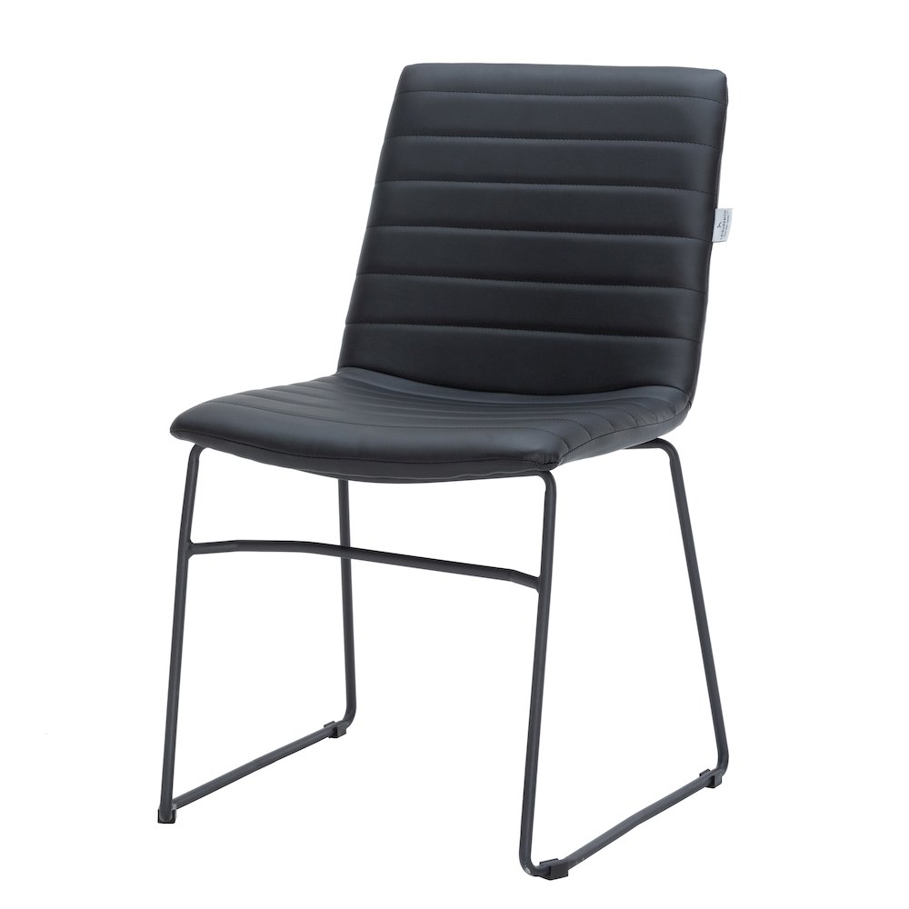 Zylar Series Office Guest Chair in Black Leather. Picture 19