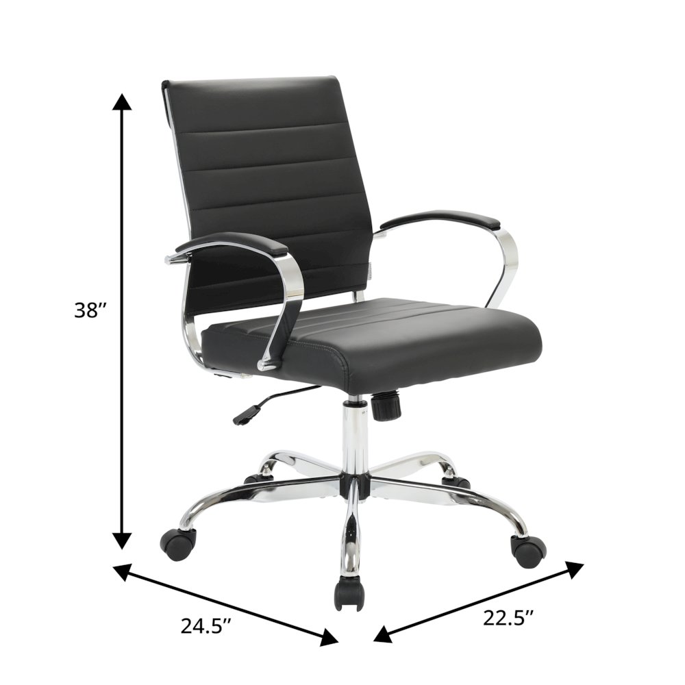 Benmar Leather Office Chair. Picture 1