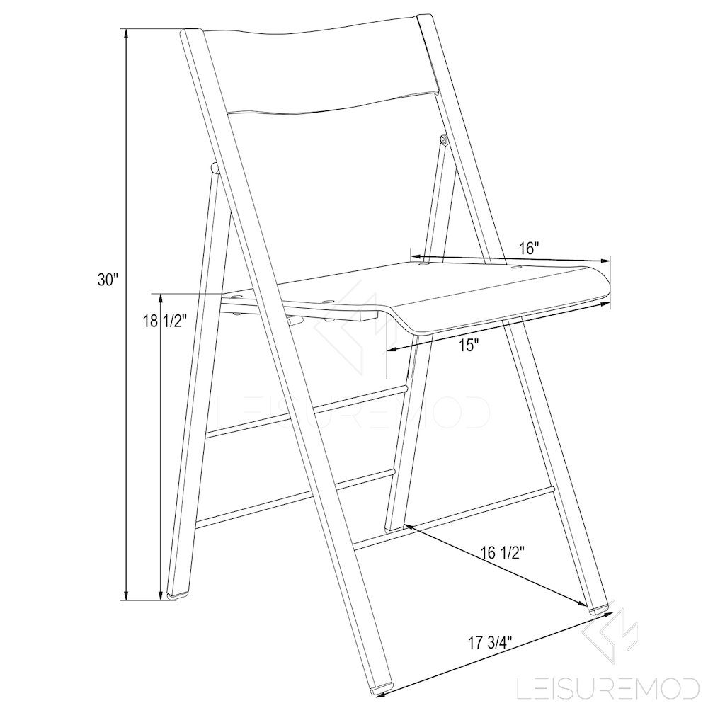 Menno Modern Acrylic Folding Chair. Picture 1