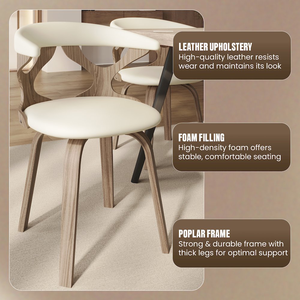 Modern Wooden Dining Chair. Picture 3