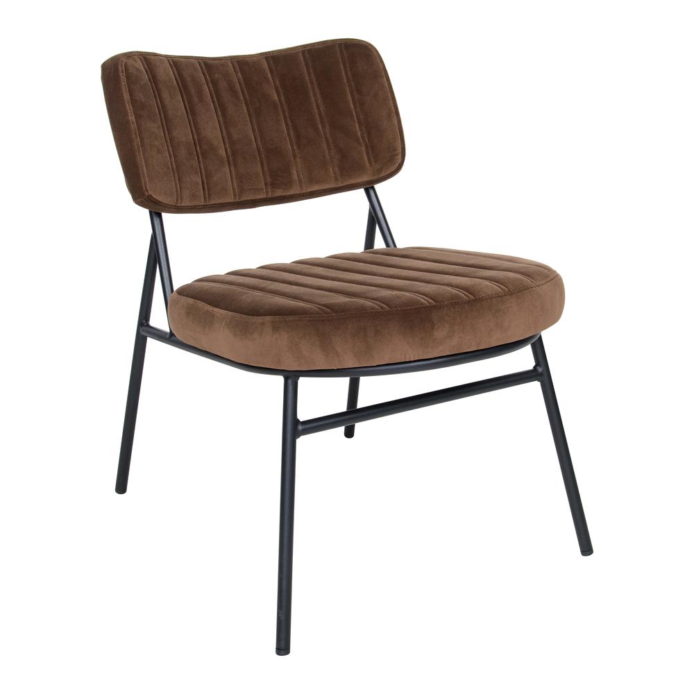 Marilane Velvet Accent Chair With Metal Frame. Picture 1