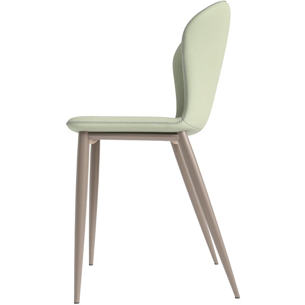 Mosaic Collection Modern Dining Chair in Light Grey - Set of 2. Picture 3