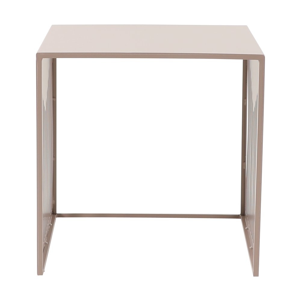 Cisco Modern Square Steel Side Table with Powder Coated Finish. Picture 12