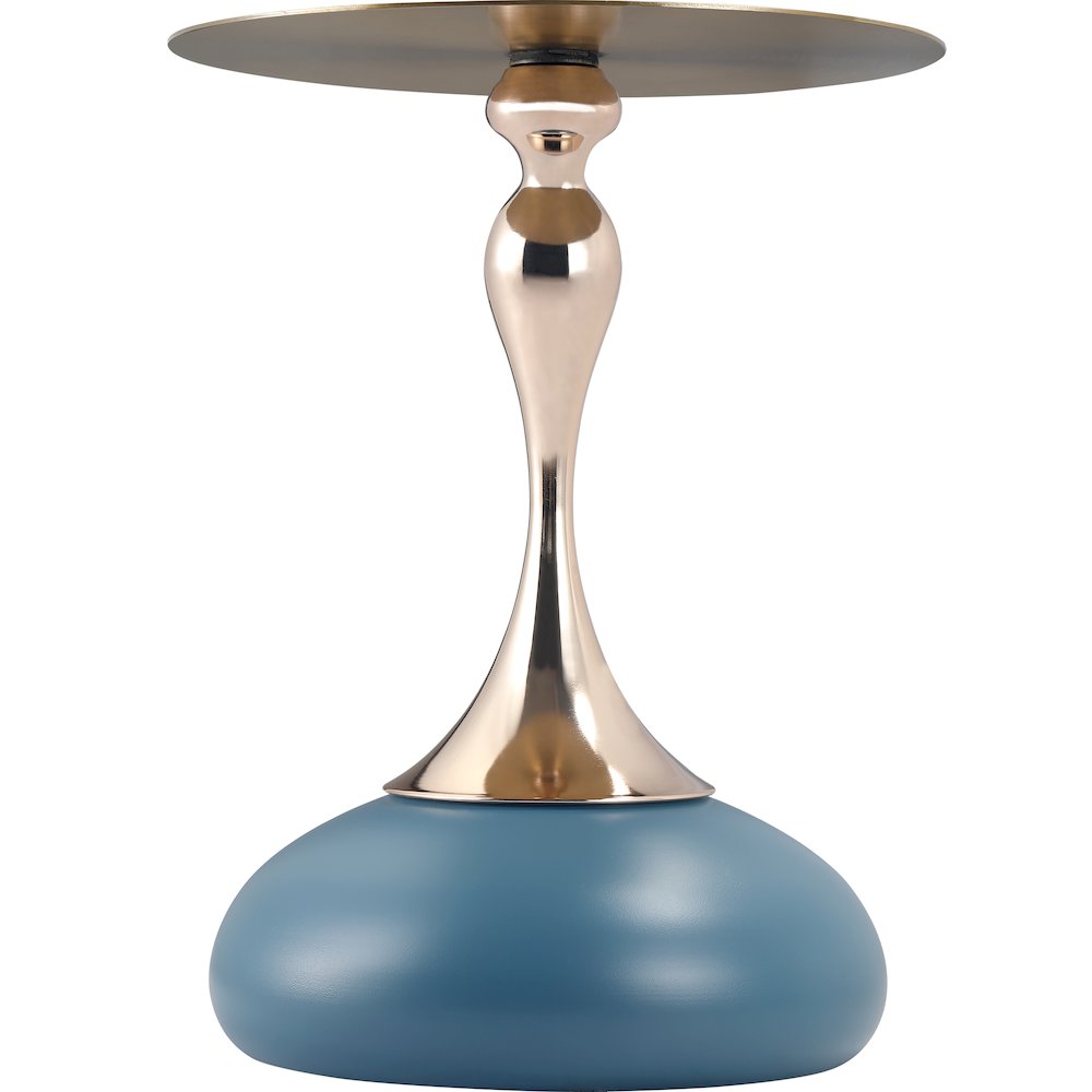 Savoy Collection Modern End Table In Blue. Picture 15