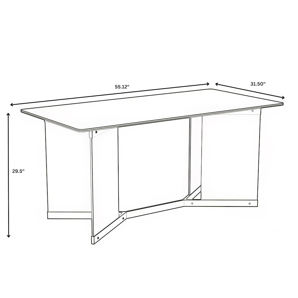 Oryn Series Modern Dining Table. Picture 11