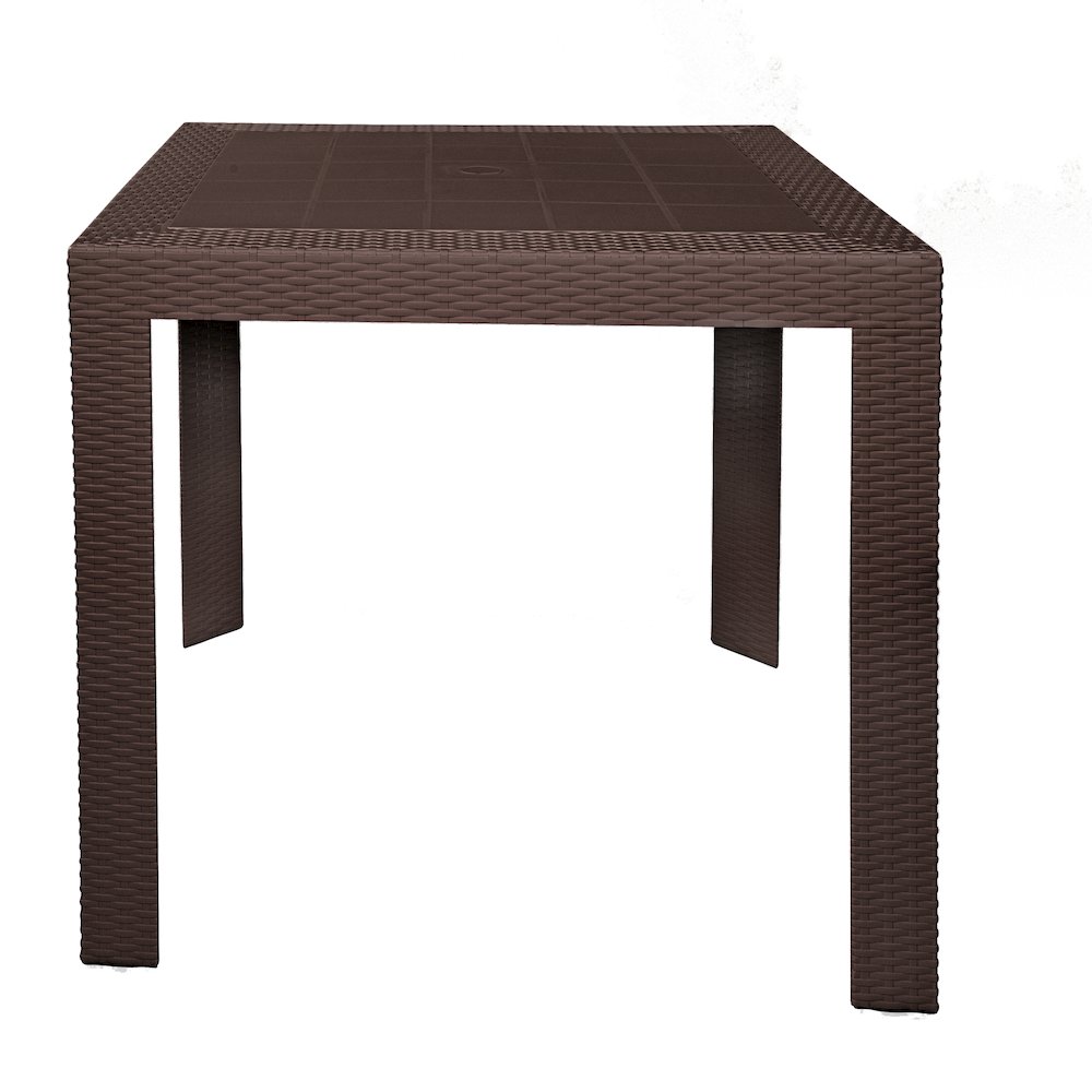 Mace Weave Design Outdoor Dining Table. Picture 3