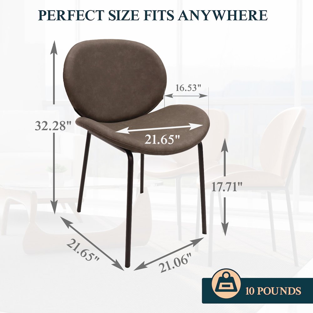 Servos Modern Dining Side Chair. Picture 18