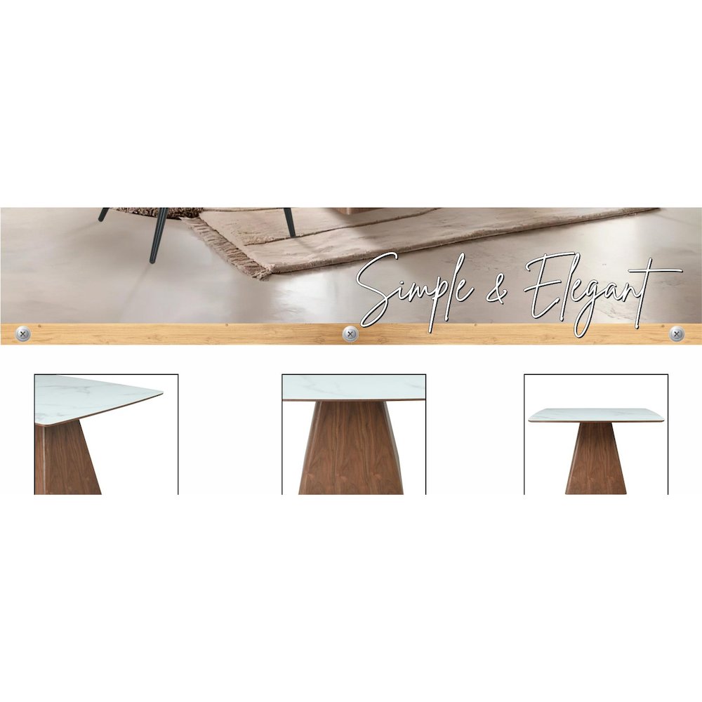 Opaline Series Elegant Wooden Dining Chair in Black Velvet and White. Picture 53