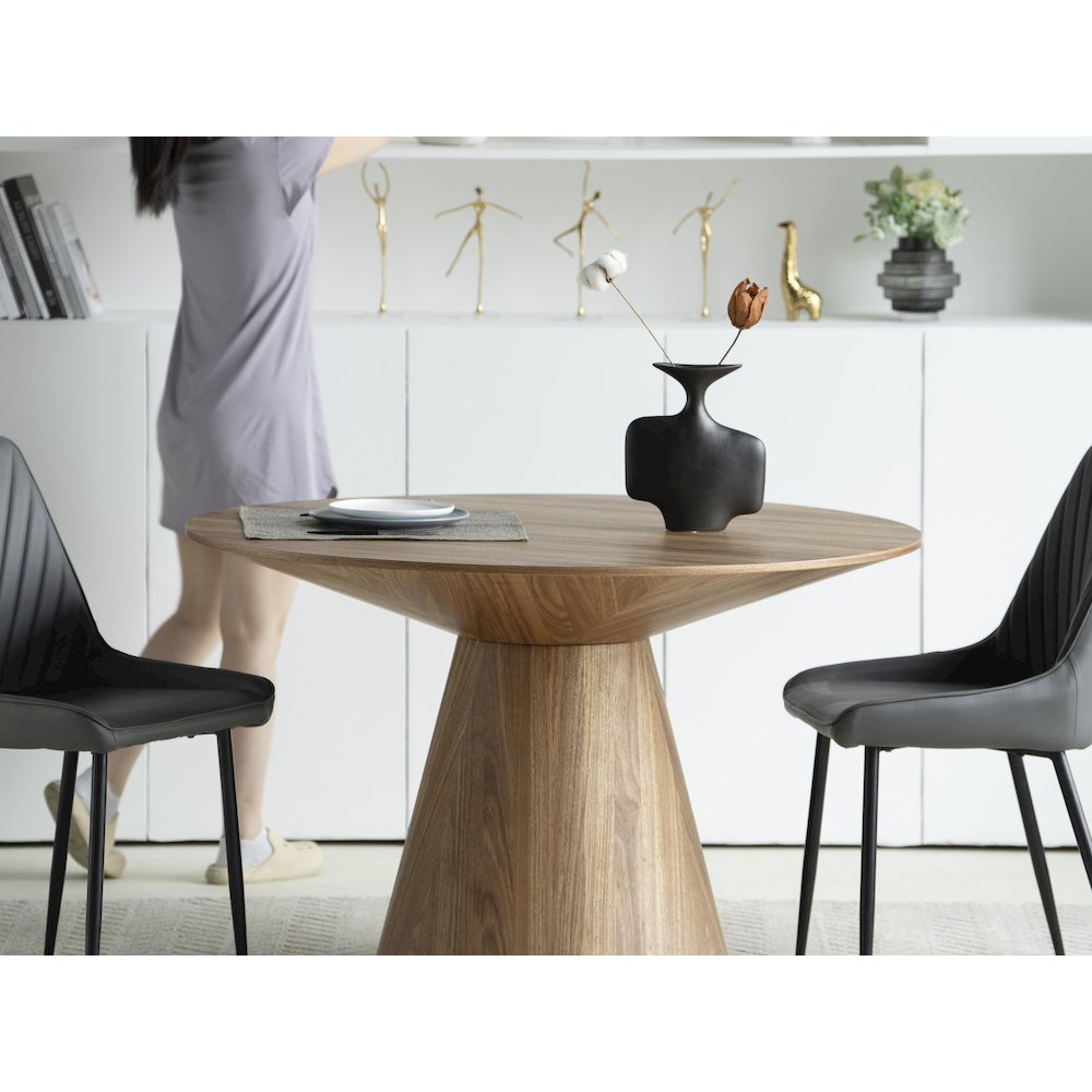 Fynix Collection Modern Dining Table In Natural Wood. Picture 29