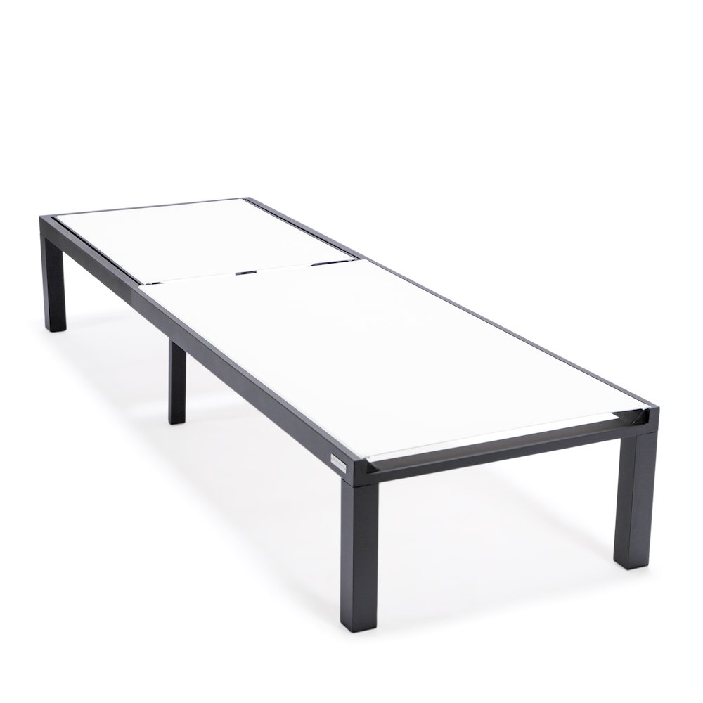 Marlin Patio Chaise Lounge Chair With Black Aluminum Frame. Picture 6