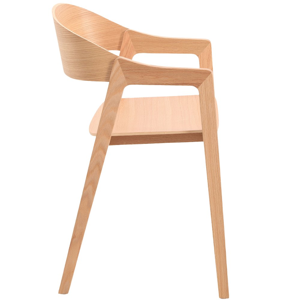 Rivo Collection Elegant Dining Chair in Natural Wood. Picture 12