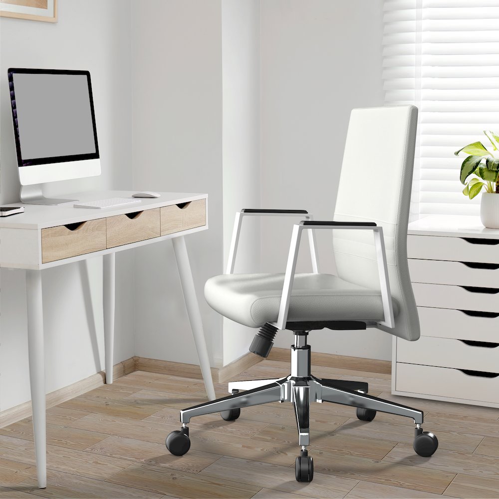 Aleen Office Chair in White. Picture 14