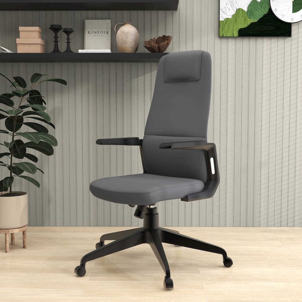 Nexa Collection Modern Office Chair In Grey. Picture 6