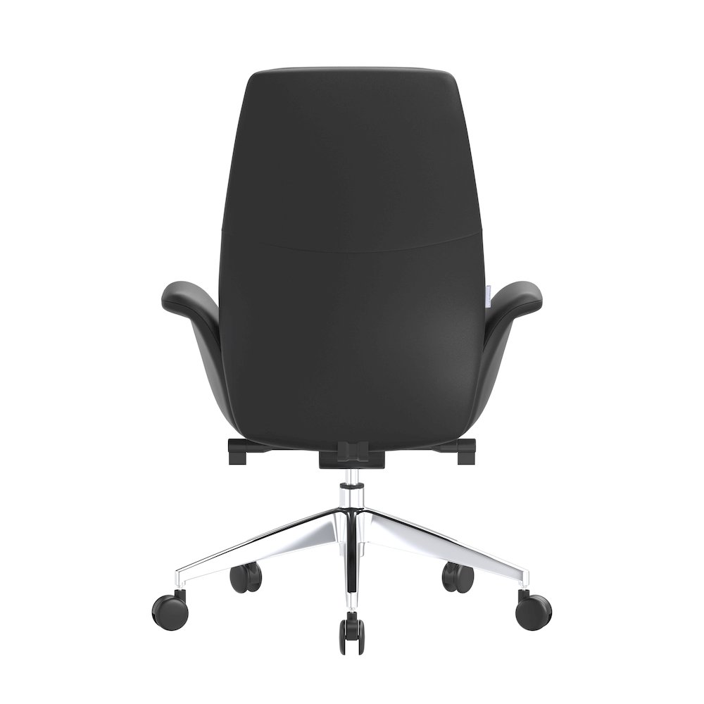 Summit Series Office Chair In Black Leather. Picture 7