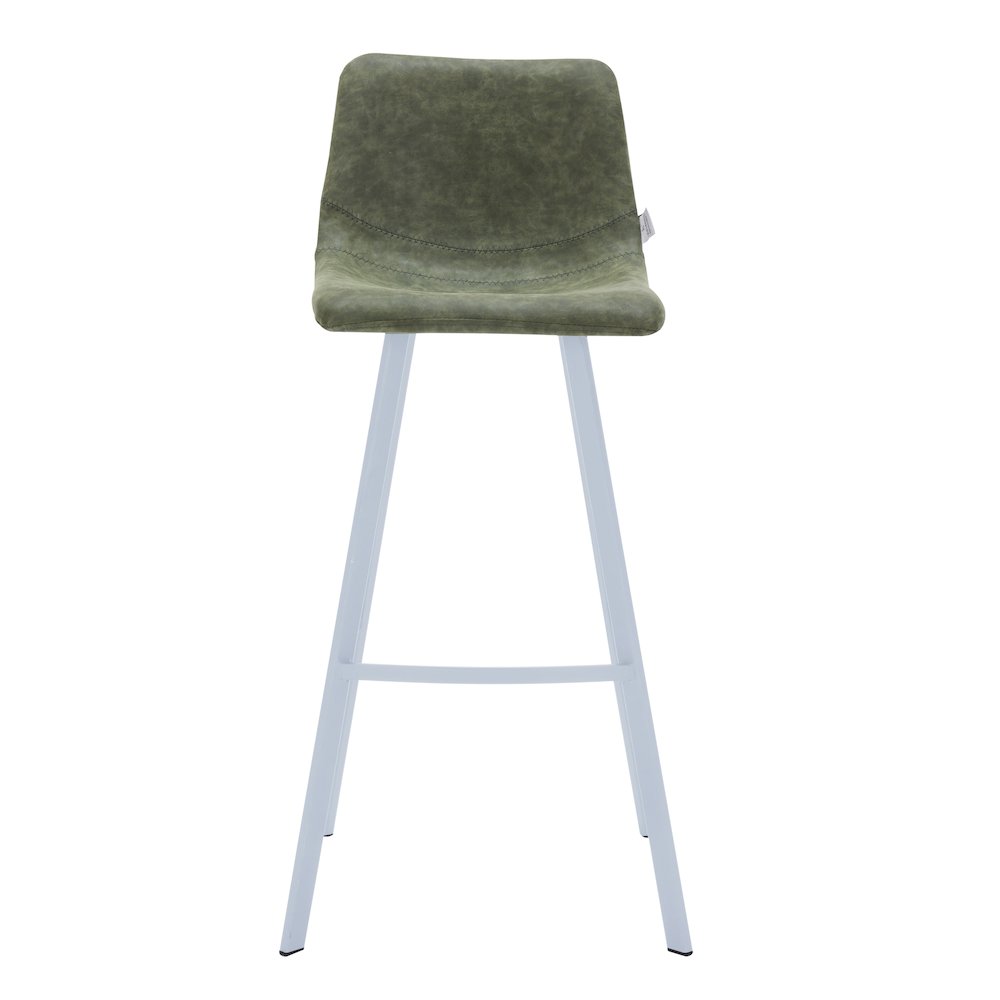 Elland - Bar stool - Olive Green- White Base Set of 2. Picture 7