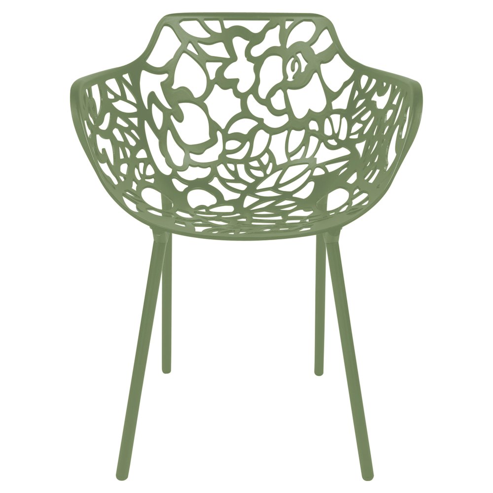 Modern Devon Aluminum Armchair, Set of 2. Picture 3