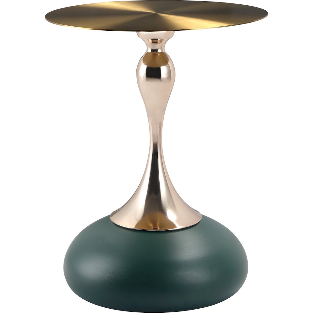Savoy Collection Modern End Table In Green. Picture 4