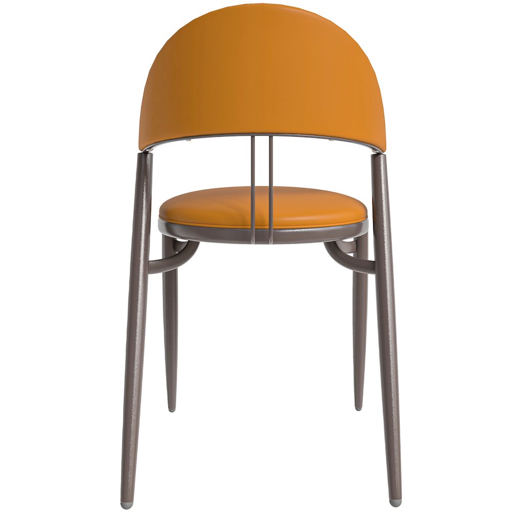 Venice Collection Modern Dining Chair In Light Brown. Picture 14