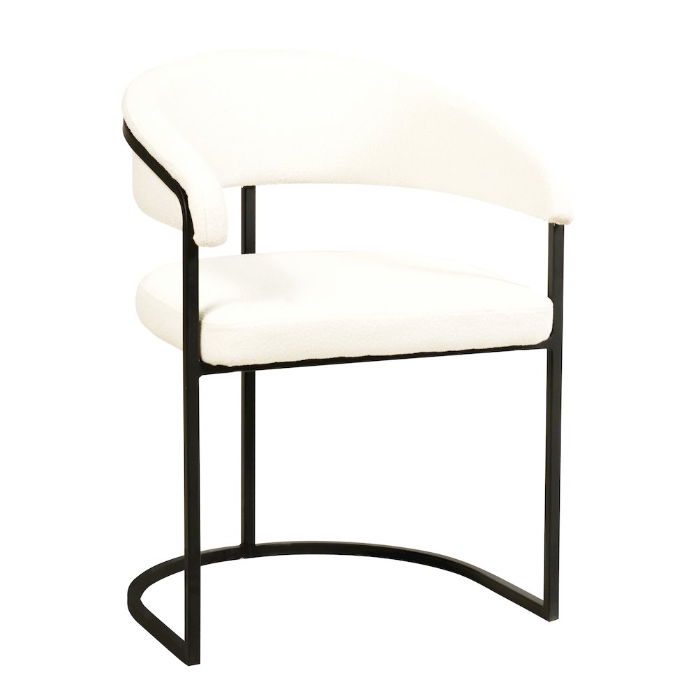 Aero Collection Modern Dining Chair in White Set of 4. Picture 2