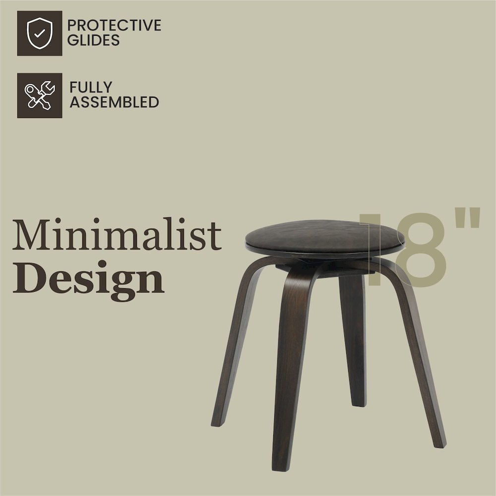 Modern Wooden Dining Stool. Picture 3