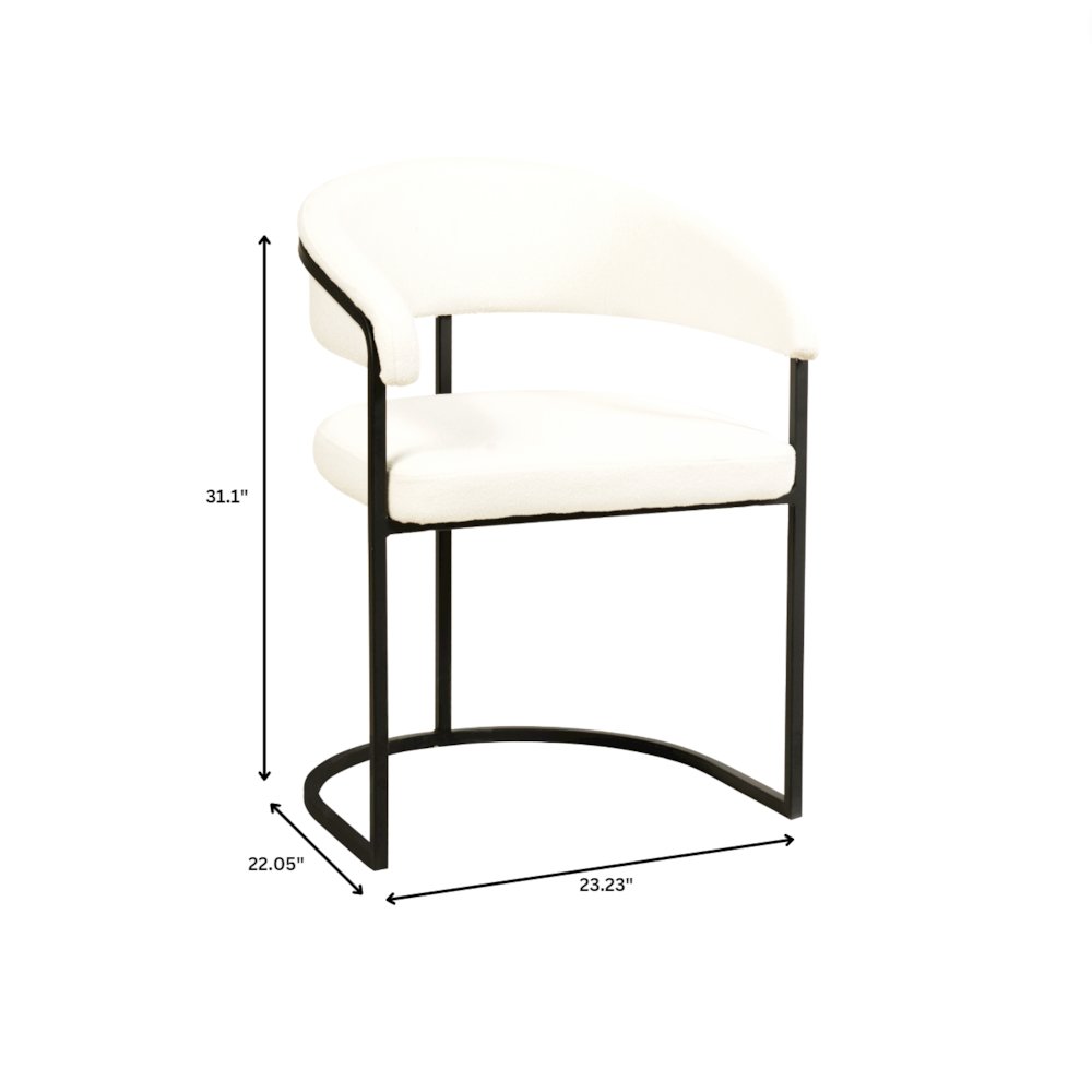 Aero Collection Modern Dining Chair in White Set of 4. Picture 13