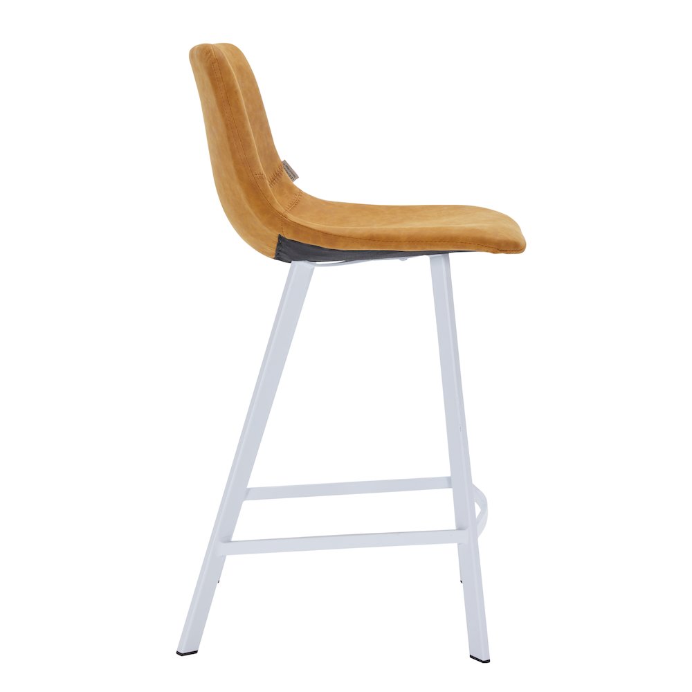 Elland - Counter stool -Light Brown-White base. Picture 5