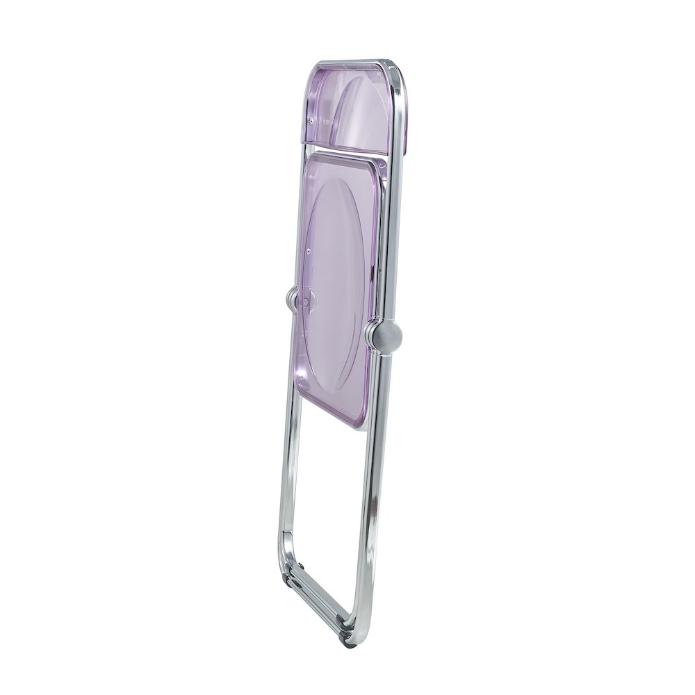 Lawrence Acrylic Folding Chair With Metal Frame. Picture 13
