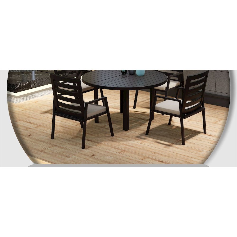 Cyril Collection Modern Chair in Taupe Set of 2. Picture 25