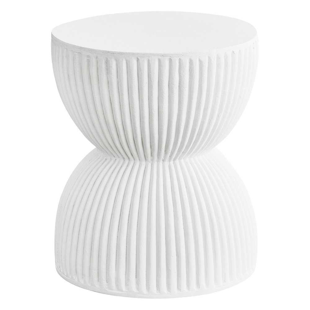 Modern Side End Table Spire Series In White. Picture 2