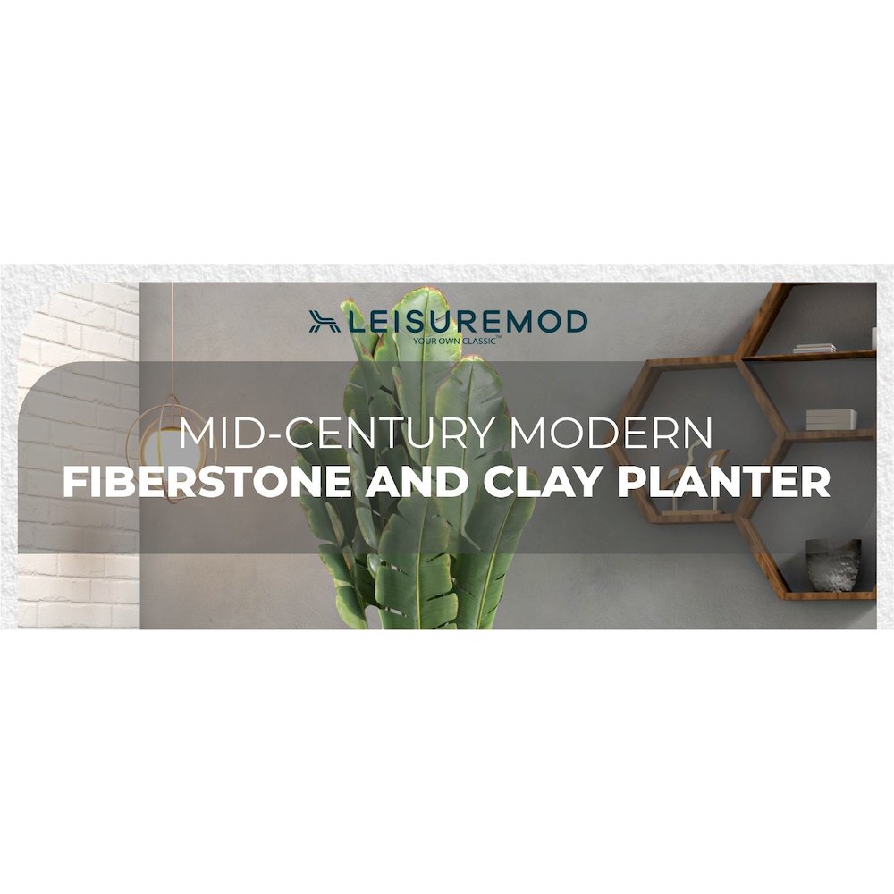 Serene Series Poly Stone Square Planter in Aged Concrete 14x14, 21 High. Picture 15