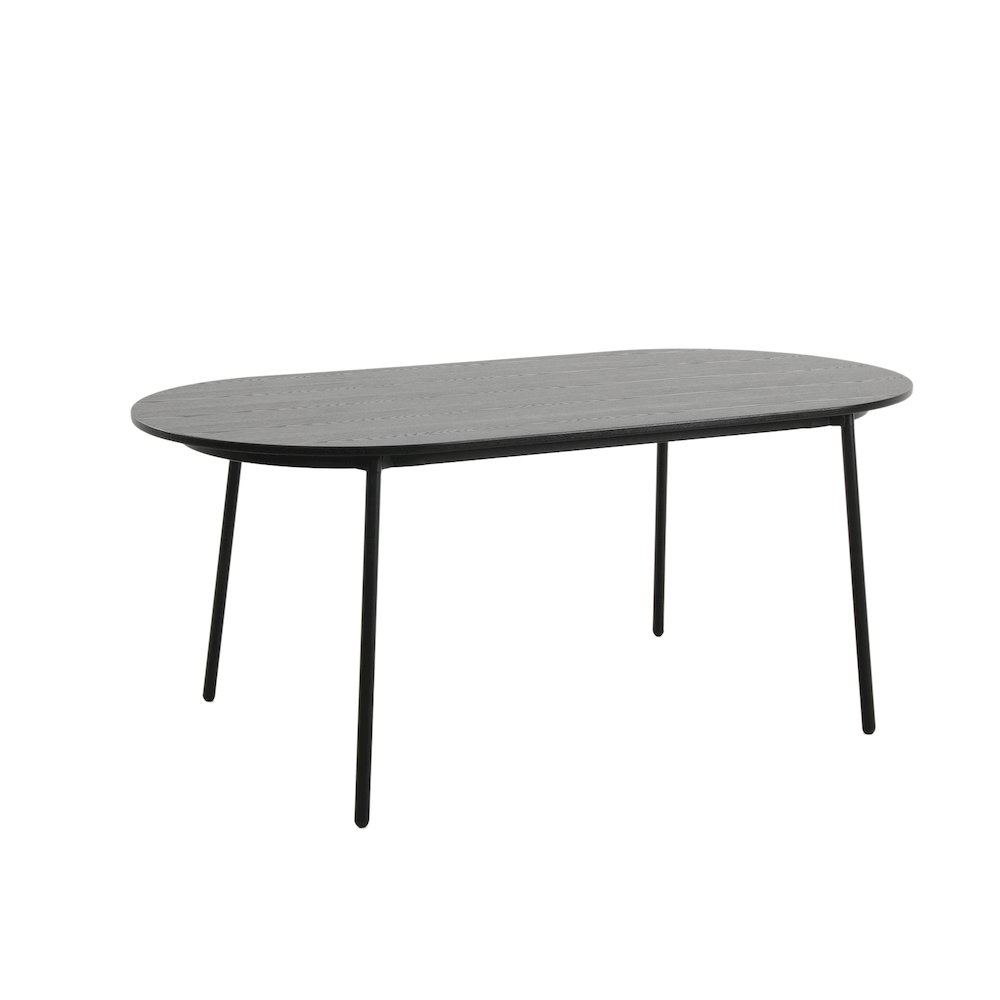 Tule 9-Piece Dining Set in Steel Frame with 8 Upholstered Seat Dining Table. Picture 4