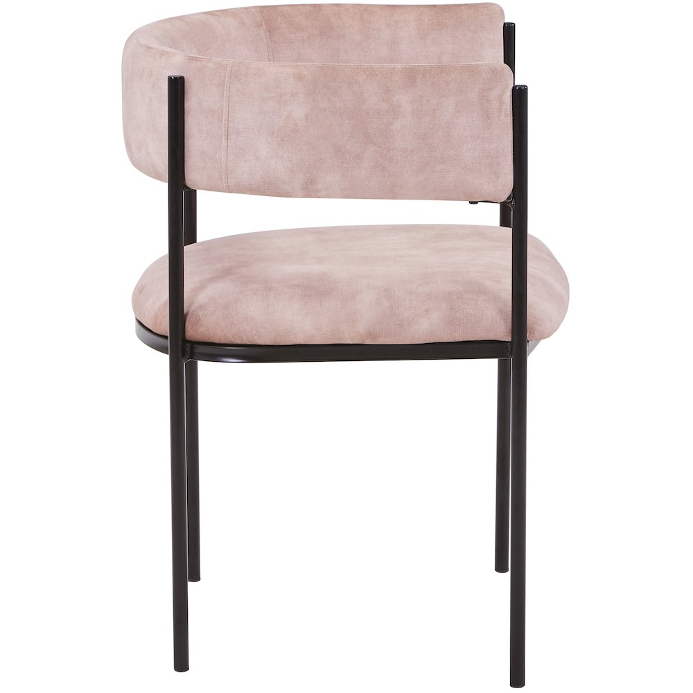 Cyril Collection Modern Chair in Light Brown Velvet Set of 2. Picture 25