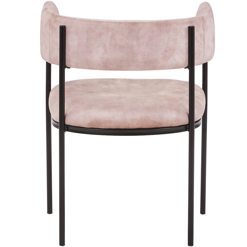 Cyril Collection Modern Chair in Light Brown Velvet Set of 2. Picture 26