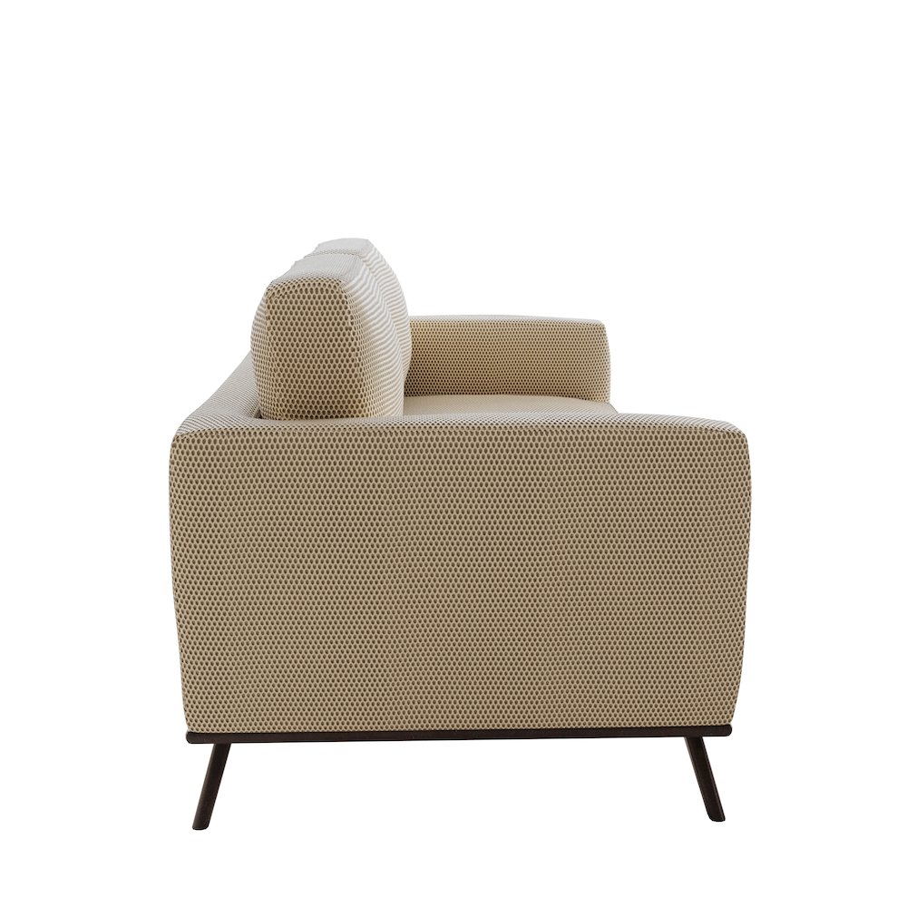 Isle Collection Fiberglass Outdoor Side Table in Brown. Picture 5