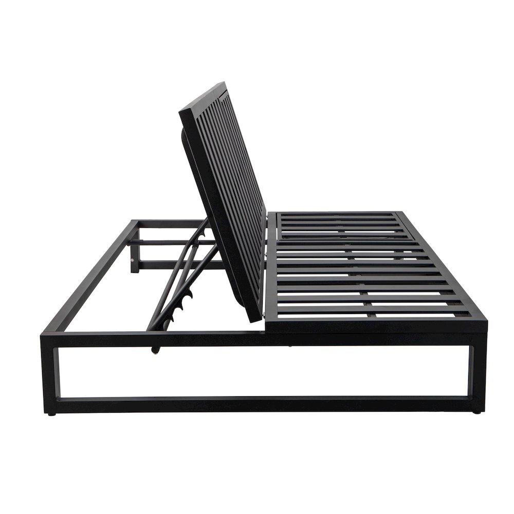 Chelsea Convertible Lounge Reclining Double Chaise With Cushions. Picture 40