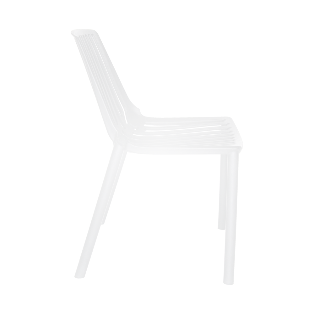 Acken Plastic Stackable Dining Chair, Set of 2. Picture 3