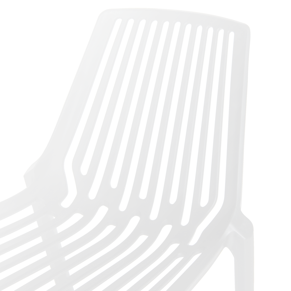 Acken Plastic Stackable Dining Chair, Set of 2. Picture 5
