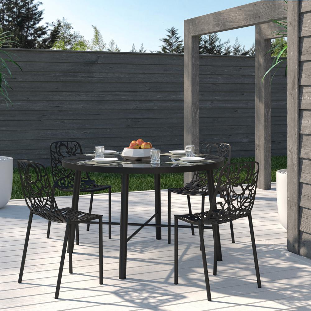 Modern Devon Aluminum Chair, Set of 4. Picture 9