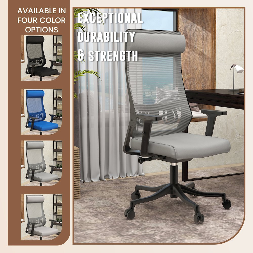 Office Dale Series Office Task Chair In Grey. Picture 32
