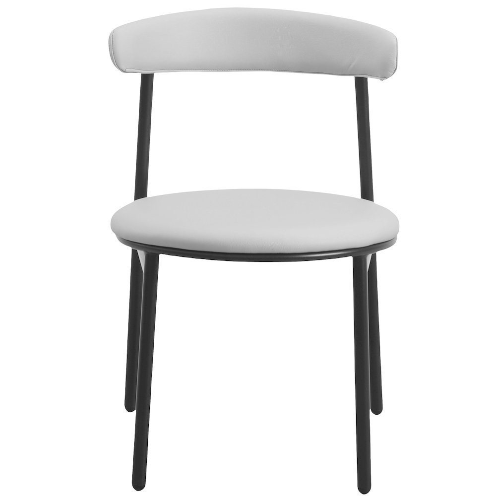 Lume Collection Modern Dining Chair in Grey Set of 2. Picture 18
