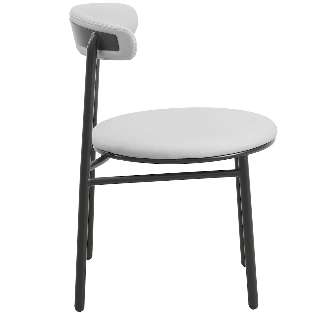 Lume Collection Modern Dining Chair in Grey Set of 2. Picture 20