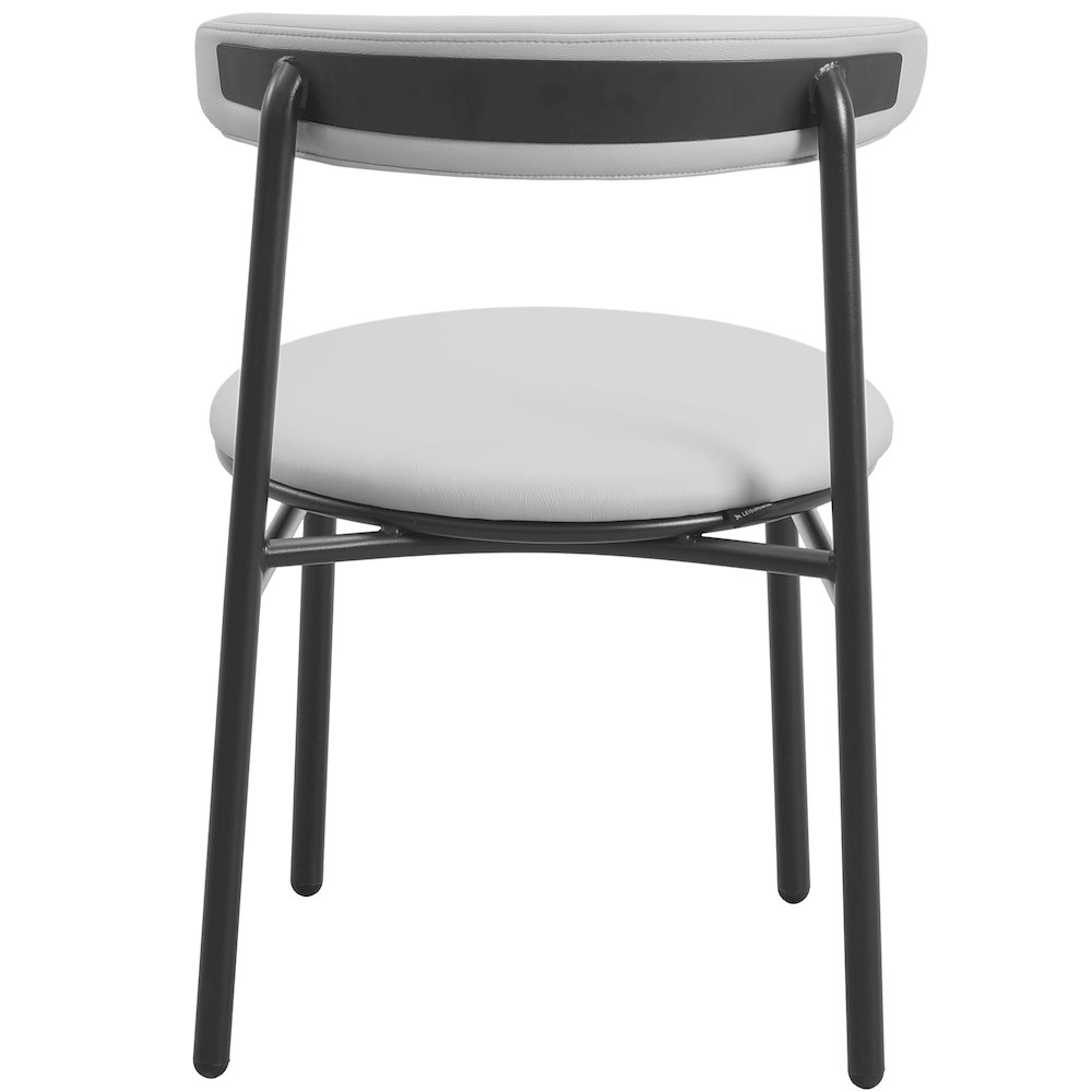 Lume Collection Modern Dining Chair in Grey Set of 2. Picture 21