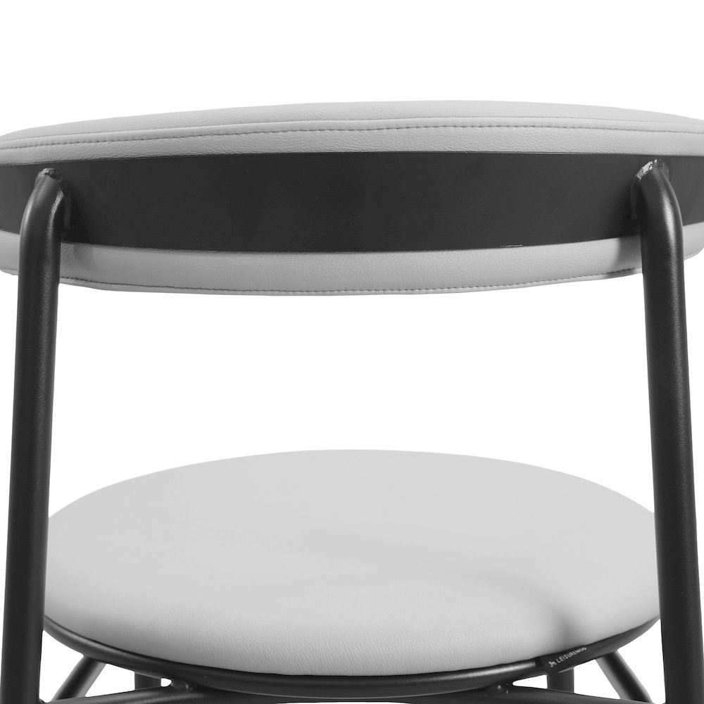 Lume Collection Modern Dining Chair in Grey Set of 2. Picture 22